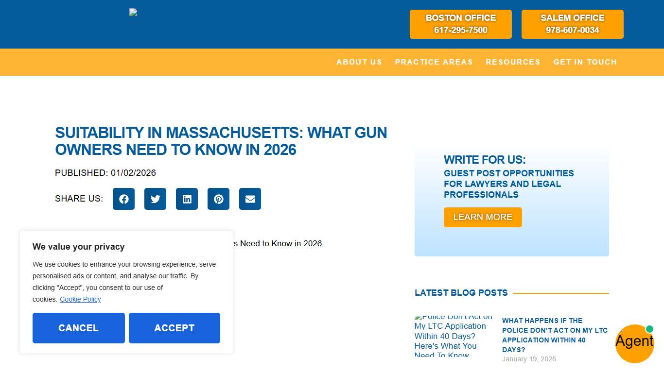 Suitability In Massachusetts: What Gun Owners Need To Know In 2026