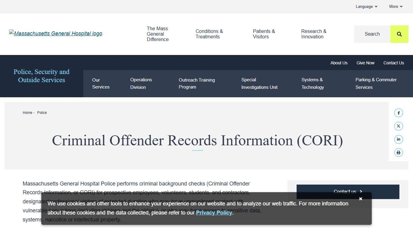 Criminal Offender Records Information